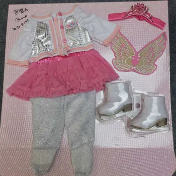  Moda Costume de Uzură Pentru 43cm Zapf Baby Doll 17 Inch Renăscut Haine Copii