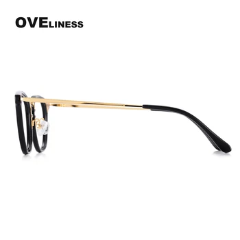  Moda Retro Rotund Rama de Ochelari pentru Femei, Bărbați Optic rame ochelari de vedere Miopie baza de Prescriptie medicala ochelari Vintage ochelari Ochelari