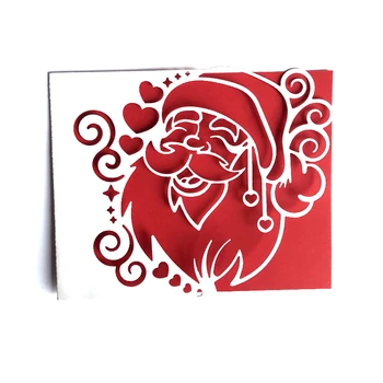  Moș Crăciun Tăiere de Metal Moare Merry Christmas Card de Scrapbooking Stencil Taie Muri pentru DIY Card de Artizanat lucrate Manual