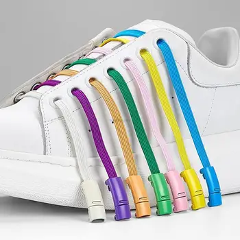  Multicolor sistem de Blocare Magnetic șireturi Fără cravată Sireturile Elastice Adidași de dantelă Pantof Copii Adulți Rapid Șireturile O Mărime se Potrivește Tuturor Pantofi