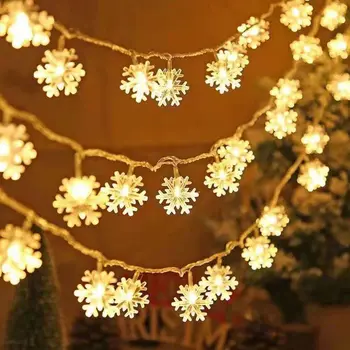  Navidad Fulg de nea CONDUS Șir de Crăciun de Decorare Lumina Ghirlanda Acasă de Crăciun Petrecere de Moș Crăciun Cadouri 2023 An Nou Fericit