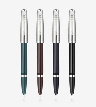  Noi 4 culori de brand de lux JinHao 86 Stilou Negru Verde din oțel inoxidabil Plus One 0.38 mm de Birou rechizite de cerneală pixuri