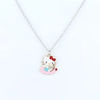  Noi Kawaii Sanrioed Hello Kittys Japonia, Coreea Dulce Cravată Colier Prietena Cadou Drăguț Desene Animate Creative Necklaced Bijuterii