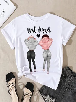  Noi Mai buni Prieteni Tricou Femei de Moda Tricou Femei Maneci Scurte Topuri de Vara Tee Doamnelor Grafic T-shirt Prieteni Amuzant Cadou