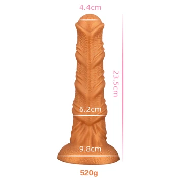  Noi Nu Foarte Mare Ou De Cal Vibrator Masturbatori Jucărie Sexuală Pentru Adulți Din Plastic Pula, Sex Anal G-Spot Fisting Animal Penis Cu Ventuza 18