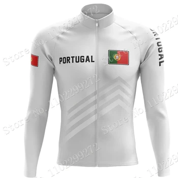  Noi Portugalia Echipa Națională 2022 Ciclism Jersey Set de Iarna Barbati Maneca Lunga Îmbrăcăminte Costum de Biciclete MTB Drum Pantaloni Salopete Ropa Ciclismo