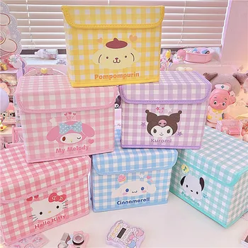  Noi Sanrio Accesorii Anime Desene Animate Pisicuta Mea Melodie Cinnamoroll Frumusete Drăguț Pliere Acasă Cutie De Depozitare Cu Capac Pentru Copii Cadouri