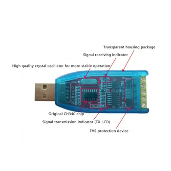  NOUL Industrial USB La Convertor RS485 Upgrade de Protecție RS485 Convertor Adaptor