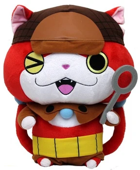  Noul Japonia Anime Ceas Yokai Jibanyan Cat Detectiv Rochie de Mare de Pluș Umplute Perna Cosplay Papusa 30cm Copii, Jucarii Copii, Cadouri