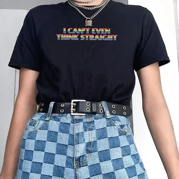  Nu pot Nici să mă Gândesc Lgbt Pride T Camasa Femei cu Maneci Scurte Lesbiene Gay Pride Amuzant Tricou Unisex Streetwear Lgbt Îmbrăcăminte