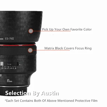  Obiectiv Piele Decal Pentru Canon EF 85mm f/1.2 a II-folie Autocolant Anti-zgârieturi de Lentile de Paza Protector Caz