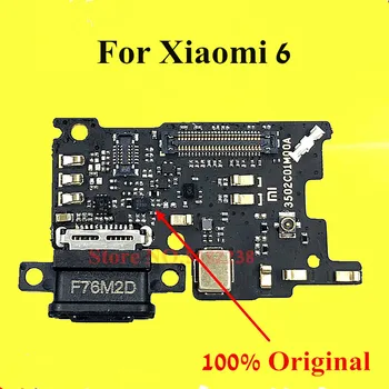  Original de Încărcare USB Dock Port cablu Flex Pentru Xiaomi 6 mi6 M6 conector pentru Încărcător de bord cu Microfon piese de schimb