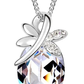  Oul de cristal în formă de libelulă Fluture Pandantiv Colier calitate top moda bijuterii lovers cadou de ziua dropshipping petrecere data