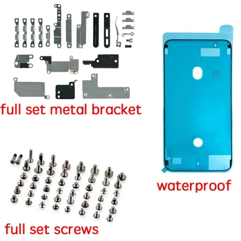  Pentru iPhone 7 7Plus 8G 8 Plus Set Complet de Metal Mici Internă Suport Placă de Scut + Complet Șuruburile + Ecran rezistent la apa