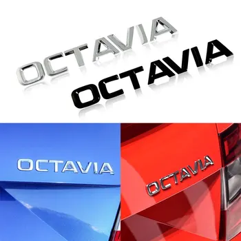  Pentru Skoda Octavia Emblema Kodiaq Karoq Superb Rapidă Mașină Scrisoare Autocolant Spate Portbagaj Decalcomanii Insigna De Styling Auto Accesorii Auto