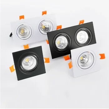  Piața Estompat Încastrat COB Spoturi cu LED-uri 7W 9W 12W LED Tavan Lumini la fața Locului AC85-265V LED Lămpi de Tavan pentru Iluminat Interior