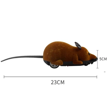 Pisica Amuzant Jucărie Mouse-Ul Fără Fir Control De La Distanță De Simulare Mouse-Ul Animal Electrice Amuzant Animale De Companie Pisică Jucărie Cu Telecomandă Pisica Animale De Companie Jucării