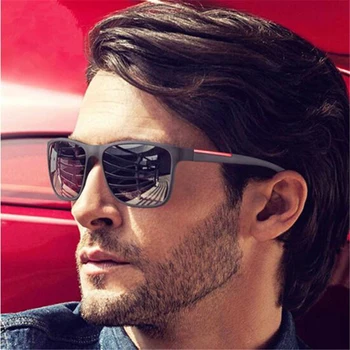  Pătrat maro Stil de ochelari de Soare Barbati Gradient de Lentile UV400 Masculin Ochelari de Soare Pentru Barbati Nuante de Designer de Brand 2018 Negru Gri Oculos