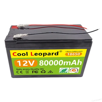  Rece Leopard 12V 80AH 18650 Baterie Litiu Este Potrivit Pentru Energie Solară Și Vehicul Electric Baterie + 12.6 V 3A Încărcător