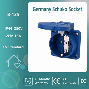  Rezistent la apa Schuko Socket Plug Germania Mufa 2 Pini 16A Electrice Priza IP44 RO Standard UE Germania standard Soclu Panou