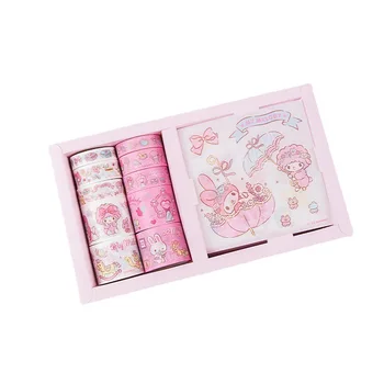  Sanrio Banda de Autocolant Cutie de Cadou Kuromi Melodie Mână Cont de Material și Bandă de Hârtie Autocolant Set Cadou de Vacanță