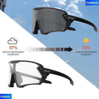  SCVCN Bărbați Ochelari de Ciclism Fotocromatică ochelari de Soare pentru Biciclete de Munte Biciclete Rutier Ochelari de Crăpături Ciclu Ochelari de protectie UV400 Polarizate MTB