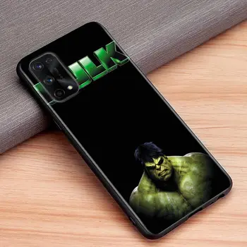  Silicon Telefon Caz Pentru Oppo Realme 5 5i 5s 6i 6 7 8 7i 8i 9 9i 5g Pro XT Negru Capac Moale Cazuri Erou Marvel Hulk