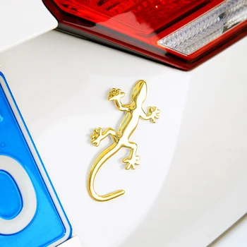  Soparla Gecko Amuzant cu masini 3D Autocolant Metal Insigna Emblema Autocolant Decor Masina de Automobile Decalcomanii Auto-Styling Accesoriu