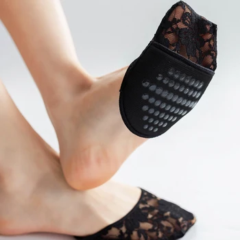  Tampon Picior Fete Silicon Punctate De Vară Tocuri Inalte Jumătate De Palmier Șosete Sosete Invizibile Antepiciorului Tălpi Femei Ciorapi Papuci De Casă Cadouri