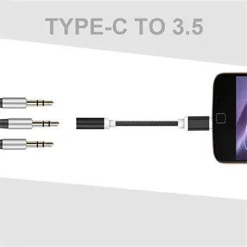  Tip C Pentru Jack de 3,5 mm pentru Căști Audio Adaptor Aux Cablu Usb C de sex Masculin La 3,5 Feminin Audio Aux Convertor Incarcator Cablu