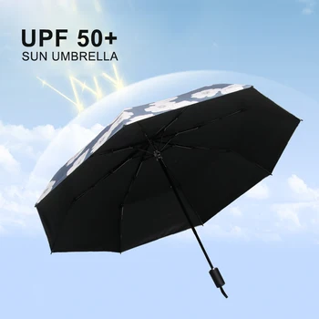  Umbrela Automata Femei Transport Gratuit Pentru Fete Cadou Soarele Mini Kawaii Protecție Pliere Mici de Ploaie Drăguț Windproof UV