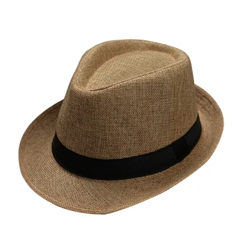  Vara Fedora Pălărie pentru Bărbați la Modă, Elegant, de Epocă, Femeile de culoare Alb Roșu Refuz 1920 Panama Top de Jazz Plaja Unisex Clasic Pac