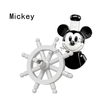  WM6066 filme Disney Mickey Minnie mouse Mcduck Chip Dale anime cărămizi mini jucărie acțiune cifre Asambla blocuri pentru copii cadouri