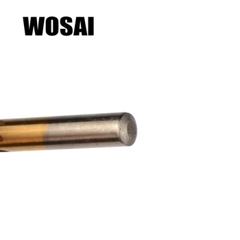  WOSAI 6 buc Burghiu Electric & Văzut Set HSS Oțel de Titan Acoperite cu Lemn Twist Drill Bit 3/4/5/6/6.5/8mm