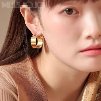  XIYANIKE Nou Stil pentru Femei Cercei din Oțel Inoxidabil Rust Dovada de Culoare de Aur Cercei pentru Femei Partid de Moda Bijuterii Fata