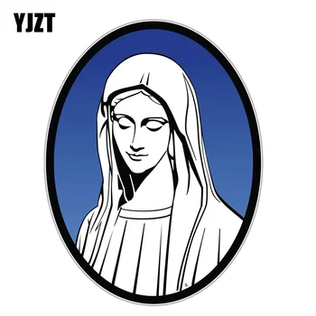  YJZT 10CM*13.1 CM Sfânta Maria Mama lui Isus Dumnezeu PVC Motocicleta Autocolant Auto 11-00378