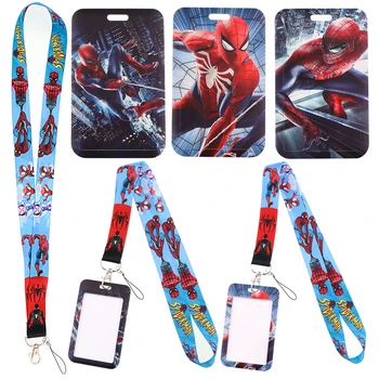  YQ998 Anime Spider-Man Șnur Peter Parker Telefon Frânghie pentru Cheia USB Carte de IDENTITATE Insigna Titularul de Desene animate Curea de Gât Breloc Arcan